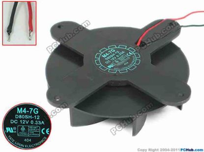 166403 Y.L FAN / Yate Loon D80SH-12 Server - Round Fan M47G, RF103x103x25, w2, 12V 0.33A Y.L FAN / Yate Loon D80SH-12 Server - Round Fan