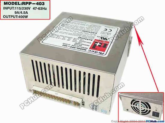 166547 Antec RPP-403 Server - Power Supply 400W, RPP-403 Antec RPP-403 Server - Power Supply 