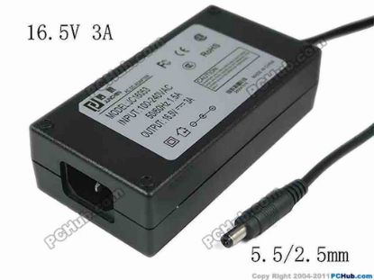 167279 Other Brands Junchen AC Adapter 13V-19V 16.5V 3A, 5.5/2.5mm, C14, New Other Brands Junchen AC Adapter 13V-19V 