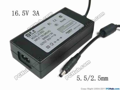 167280 Other Brands Junchen AC Adapter 13V-19V 16.5V 3A, 5.5/2.5mm, 2-Prong, New Other Brands Junchen AC Adapter 13V-19V 