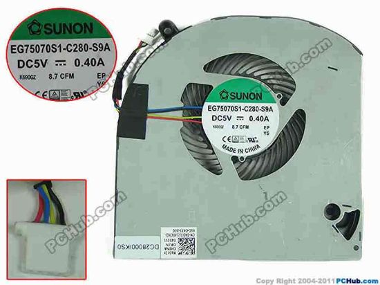 167283 SUNON EG75070S1-C280-S9A Cooling Fan  EG75070S1-C280-S9A, 04D3V1 SUNON EG75070S1-C280-S9A Cooling Fan  