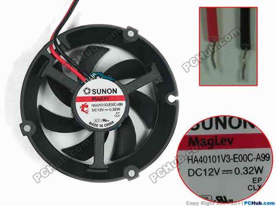 167289 SUNON HA40101V3-E00C-A99 Server - Round Fan HA40101V3-E00C-A99 SUNON HA40101V3-E00C-A99 Server - Round Fan 