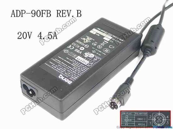 168633 BenQ Common Item (BenQ) AC Adapter- Laptop 20V 4.5A, 4P P1&4-V+, 3-Prong, New BenQ Common Item (BenQ) AC Adapter- Laptop <span style="font-size: 13.33px;">58*Please take note, 3&nbsp;wire AC&nbsp;</span><a shape="rect" href="http://www.pchub.com/uph/category/356/Power-Core.html" style="font-size: 13.33px;"><font color="#810081">power cord</font></a><span style="font-size: 13.33px;">&nbsp;not included.</span>
