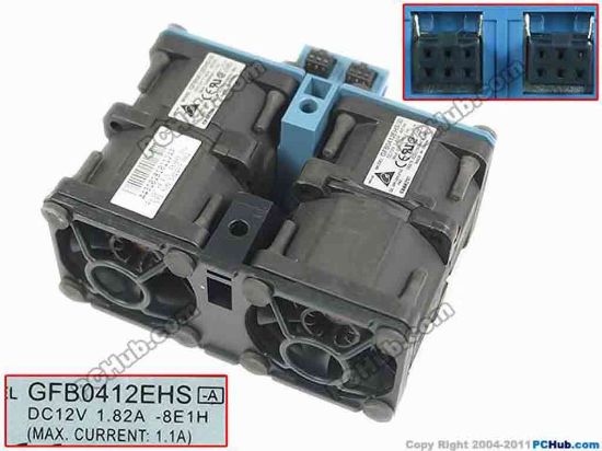 168640 Delta Electronics GFB0412EHS Server - Square Fan GFB0412EHS, -8E1H, 532149-001, 489848-001  Delta Electronics GFB0412EHS Server - Square Fan 