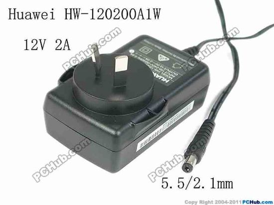 168656 Huawei HW-120200A1W AC Adapter - Compatible 12V 2A, Barrel 5.5/2.1mm, AU 2-Pin Plug Huawei HW-120200A1W AC Adapter - Compatible 