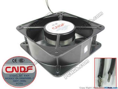 170261 CNDF TA18060MBL-3 Server - Square Fan 380V0.25A, Steel, sq180x180x60mm, 2W, New CNDF TA18060MBL-3 Server - Square Fan 