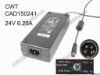 172307 CWT / Channel Well Technology CAD150241 AC Adapter 20V & Above 24V 6.25A, 4-Pin Din, IEC C14 CWT / Channel Well Technology CAD150241 AC Adapter 20V & Above 