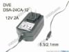 172422 DVE DSA-24CA-12 AC Adapter 5V-12V 12V 2A, 5.5/2.1mm, US 2P Plug, New DVE DSA-24CA-12 AC Adapter 5V-12V 