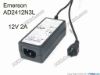 172449 EMERSON AD2412N3L AC Adapter 5V-12V 12V 2A, 8-Hole tip, C14, New EMERSON AD2412N3L AC Adapter 5V-12V