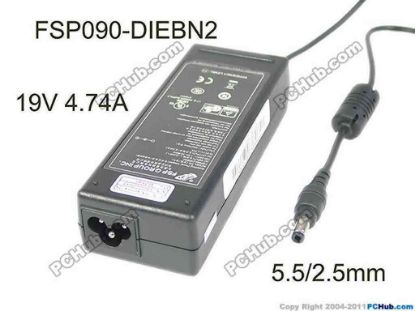 172496 FSP Group Inc FSP090-DIEBN2 AC Adapter- Laptop 19V 4.74A, Barrel 5.5/2.5mm, 3-Prong FSP Group Inc FSP090-DIEBN2 AC Adapter- Laptop