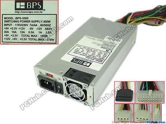 173347 BPS BPS-300S Server - Power Supply 300W, 1U, BPS-300S BPS BPS-300S Server - Power Supply 
