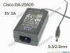 174671 Cisco DA-25A05 AC Adapter 5V-12V 5V 5A, Barrel 5.5/2.5mm, IEC C14, DA-25A05 Cisco DA-25A05 AC Adapter 5V-12V