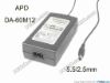175661 APD / Asian Power Devices DA-60M12 AC Adapter 5V-12V 12V 5A, Barrel 5.5/2.5mm, 2-Prong, “Used” APD / Asian Power Devices DA-60M12 AC Adapter 5V-12V