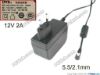 176442 DVE DSA-24PFG-12 AC Adapter 5V-12V 12V 2A 5.5/2.1MM, EU 2-Pin Plug, New DVE DSA-24PFG-12 AC Adapter 5V-12V 