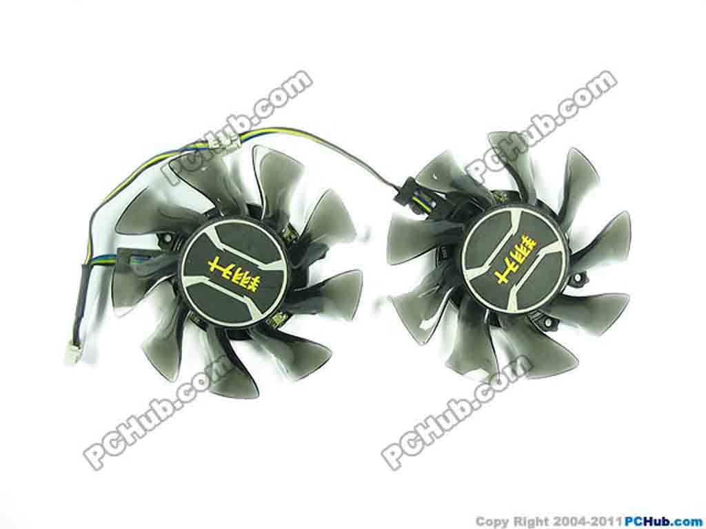 Ventola Di Ricambio Everflow T128015SH - Doppia, 4 Pin, 0.32A - 17x46x49mm