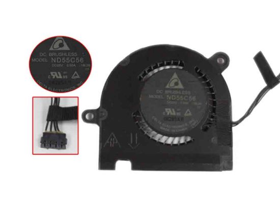 214568 Delta Electronics ND55C56 Cooling Fan ND55C56, 18L28 Delta Electronics ND55C56 Cooling Fan