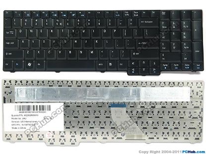 Picture of Acer Aspire 6530 Series Keyboard US, 17", Black, New