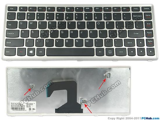 Picture of Lenovo IdeaPad U410 Keyboard US, 15", Black, New