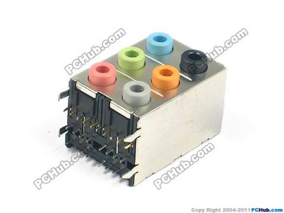 Picture of UPH Jack & Plug Jack- Audio 3.5mm (Laptop) 6-hole, Audio Jack