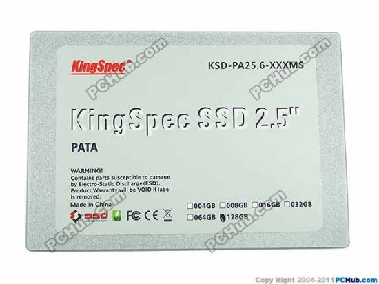 Picture of KingSpec KSD-PA25.6-128MS SSD PATA 128GB, 100x69x9mm, New