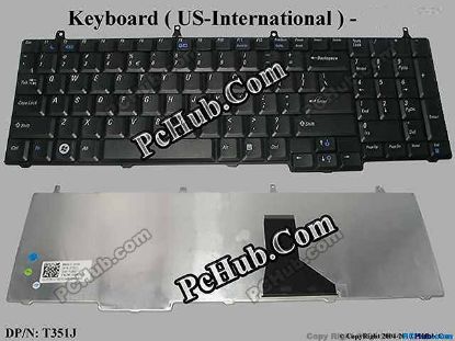 Picture of Dell Vostro 1710 Keyboard DP/N: 0T351J, T351J, 