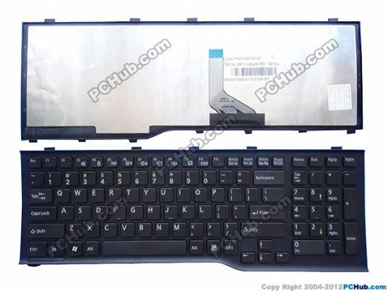 Picture of Fujitsu LifeBook A532 Keyboard CP569151-01,Black, with Fame,"New"
