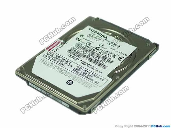 Picture of Toshiba MK4055GSX HDD 2.5" SATA 320GB-600GB 400GB, 2.5" SATA, 5,400rpm, 8M