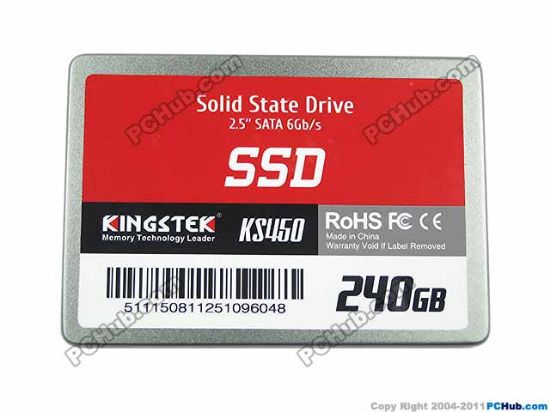 Picture of Kingstek KS450 SSD 2.5" SATA 120GB - 256GB 240G 3.0, 100x70x7mm, New