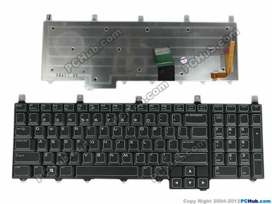 Picture of Dell Alienware M17x R4 Keyboard DP/N: 09M46F, PK130MK1B01, NSK-D8D01