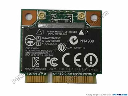 Picture of HP ProBook 4330s Wireless LAN Card 602993-001, WLAN+Bluetooth Combo Card