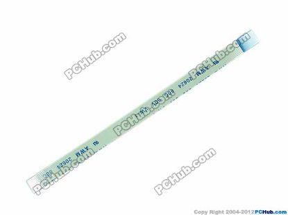 Picture of PCH Component Flat Cable 0.5mm Reverse 10-pin, 0.5mm Pitch, 100mm Length