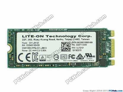 Picture of LITE-ON CX1-JB128 SSD PCI-E M.2 128GB, M.2 2.0x4, 22x60x3.7mm, New