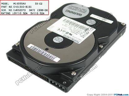 Picture of Fujitsu M1606SAU HDD 3.5" SCSI 1GB & Below 3.5, SCSI, 1GB, 5400rpm