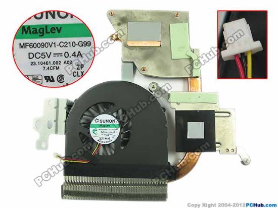 Picture of Dell Inspiron 15R N5110 Cooling Fan  J1VPC, 60.4IE61.002, Heatsink fan, New