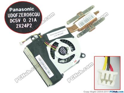 Picture of Lenovo ThinkPad X130e Cooling Fan  3CL12TMLV00, DC5V 0.5A, Heatsink fan