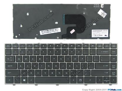 Picture of HP ProBook 4340s Keyboard 701974-001, US, with Frame, Win 8 