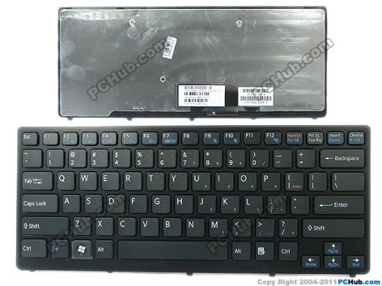 Picture of Sony Vaio VPCCW Series Keyboard 012-000A-2339-A, US, Black