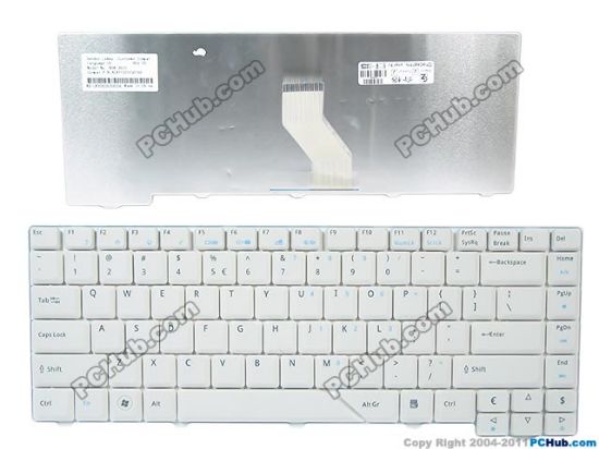 Picture of Acer Aspire 5930 Series Keyboard US with "€", 15", White, New