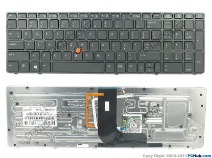 Picture of HP EliteBook 8560w Series Keyboard 652683-001, US, Backlit "New"