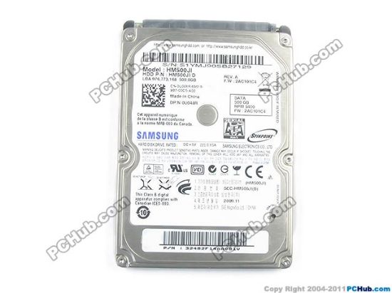 Picture of Samsung HM500JI HDD 2.5" SATA 320GB-600GB HM500JI, 500GB