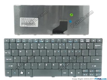 Picture of Acer Aspire One D255 Series Keyboard US with "€", 15", Black, New