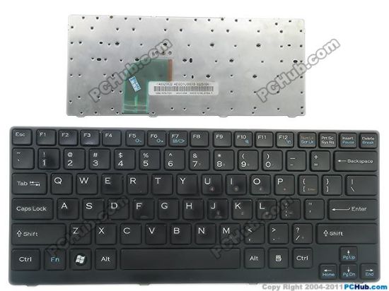 Picture of Sony Vaio VGN-CR Series Keyboard 148023822, US, Black