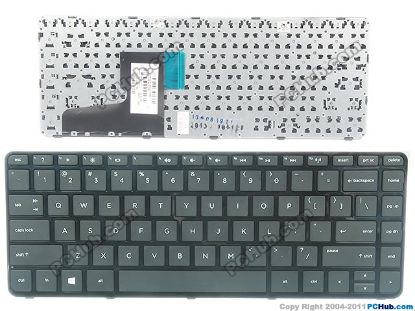 Picture of HP Pavilion 14-n000 Series Keyboard US, win 8-Black, "NEW' , 740102-001