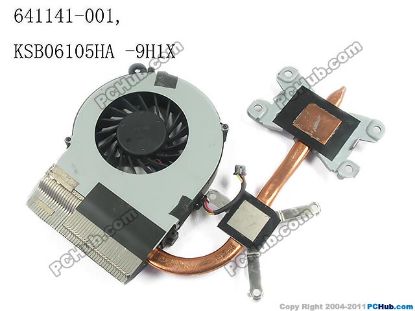 Picture of HP Pavilion G4-1000 series Cooling Fan  SPS: 641141-001, DC5V 0.40A, Heatsink fan