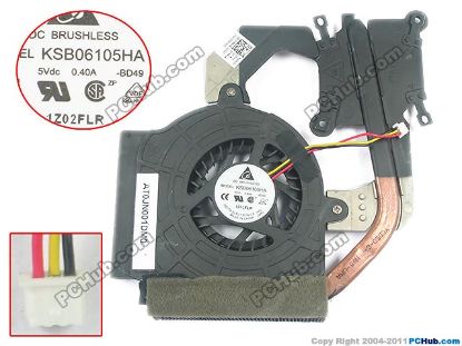 Picture of Delta Electronics KSB06105HA Cooling Fan  -BD49, DP/N: YMK5R 0YMK5R, AT0JN001DM0