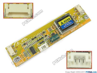 Picture of PCH Inverter 2-Lamp Type LCD Monitor /TV Inverter (Universal Use) 2-Lamp, 5-Pin, YX-02-15V02, 130x25mm, For 5"-17" D
