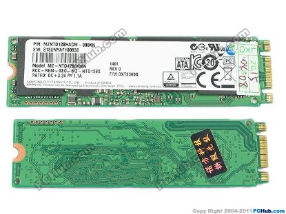 Picture of Samsung MZ-NTD1280/0KN SSD M.2 NGFF 128GB & Below 128GB