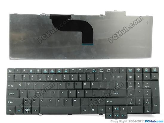Picture of Acer TravelMate 7750 Series Keyboard US with "€", 17", Black, New