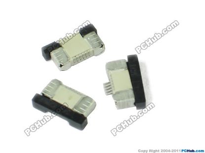 Picture of PCH Component Connector- 0.5mm / 2.0mm Ht 0.5mm Pitch, 6-pin, Slider down type