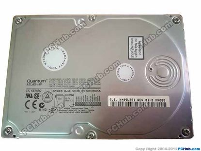Picture of Quantum KN09L381 HDD 3.5" SCSI 1.2GB-10GB KN09L381